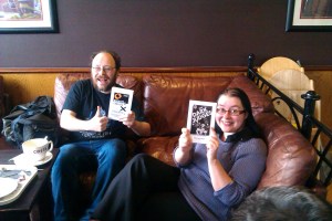 The lucky recipients show off their acquisitions