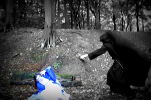 Playing around with colour settings. The blurry shadow effect is a camera artefact that I decided worked for the scene being shot.